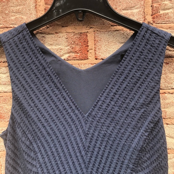 Banana Republic Dark Navy Blue Fit & Flare Tank Casual Mini Short Dress EUC 4 - Picture 4 of 6